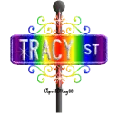 rainbow street sign tracy ST
