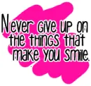 Never Give Up.