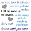 Swim in Silence - Paramore Lyrics