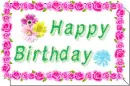Happy Birthday - Flower Cake