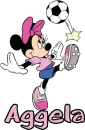 Aggela Minnie Mouse Soccer