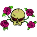 skull with roses