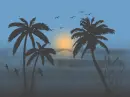 Beach scene background