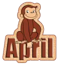 curious george april