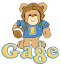 teddy bear football gage