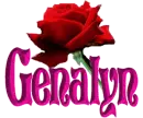 Genalyn with red rose