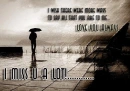 I miss u a lot