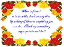 Frienship flowers poem