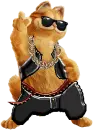 Garfield dressed cool
