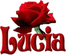 Lucia with Red Rose