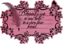 Hello to a dear friend
