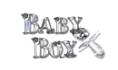 Baby boy glass pacifier