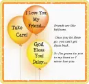 I love you my friend