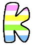 alphabets :-  K