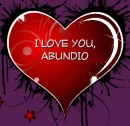I LOVE YOU, ABUNDIO