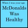 mcdonalds were healthy