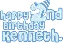 HAPPY SECOND BIRTHDAY KENNETH