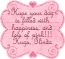 pink note with name Glinda