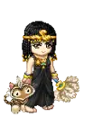 Egyptian Queen and Cat