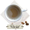 coffee cup with name Rachel