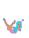 Cotton Candy Fox Doll