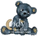 teddy bear with name Cody