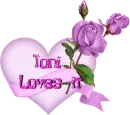 Heart and roses with Toni Loves it