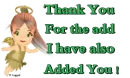 Thanks for the Add