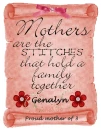 mothers scroll with the name Genalyn