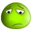Green Smiley Sad :(