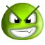 Green Smiley Bad Smile