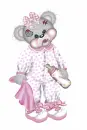 creddy baby girl in a pink outfit