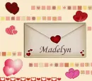 madely with hearts letter