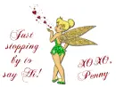 Penny-Just stopping by Tink