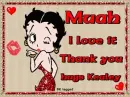 Betty Boop Thank you Kealey
