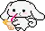 Cute Bunny drinking