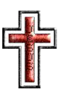 red jesus cross
