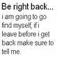 Finding Myself