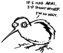 cute bird of death