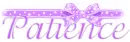 PATIENCE IN PURPLE