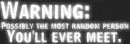 Warning...