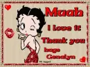 Betty Boop Thank you Genalyn
