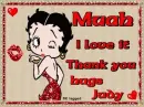 Betty Boop Thank you Judy
