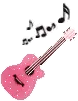 pink guetar