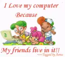 i love my computer because my friends live in it