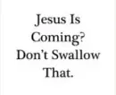 Jesus is Coming