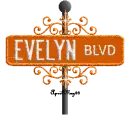 orange street sign evelyn BLVD