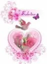 Sabrina Pink Heart n Roses