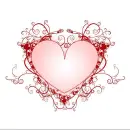 Lacy Red Heart