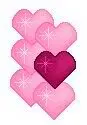 Pink Hearts Left